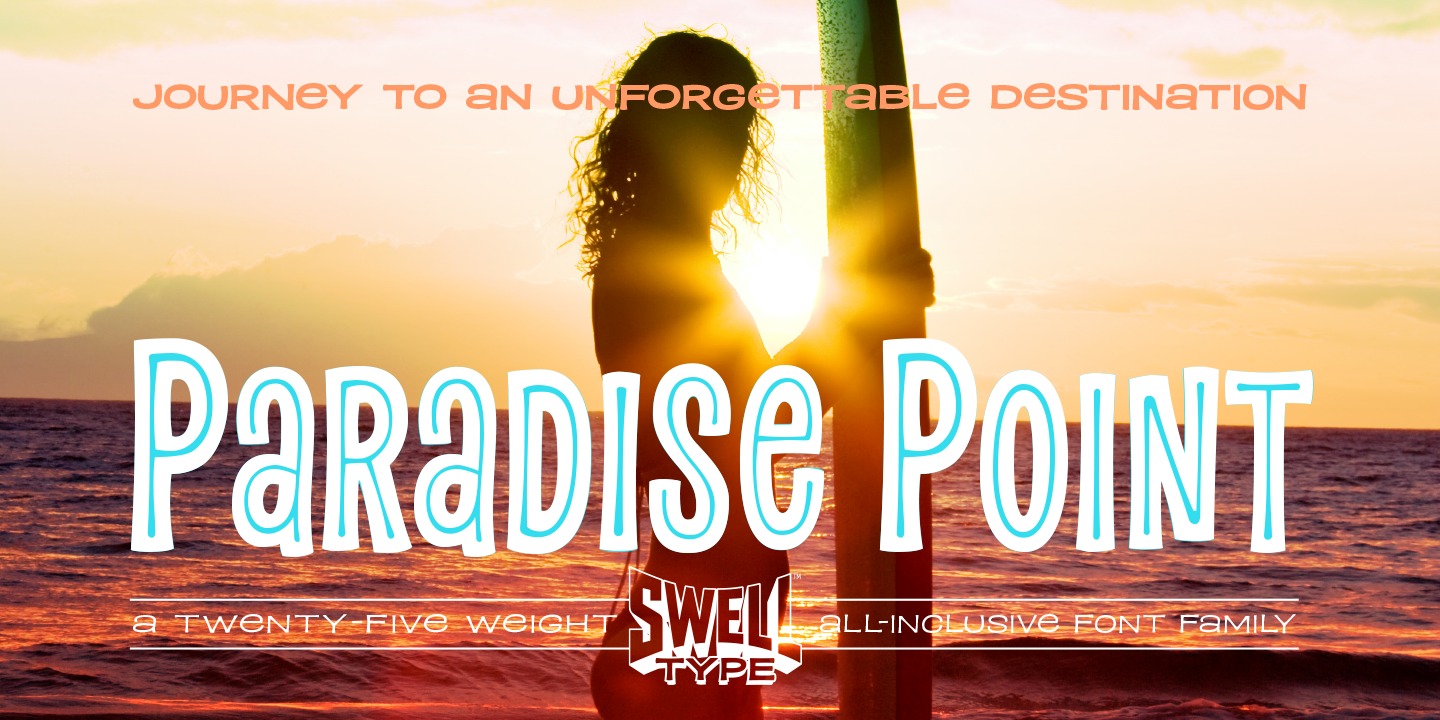 Paradise Point Font preview